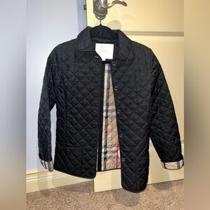 Burberry Black Quilted Kids Jacket